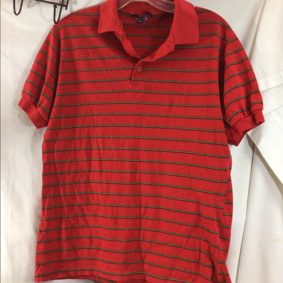 Mens Sz S/M SATURDAYS GENERATION Red Polo Shirt - Picture 1 of 8